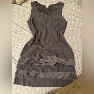 Garnet Hill Gray Sheath Mini Dress for Cocktail Nights